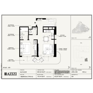 Azizi Neila 3rd Floor 1 Bedroom
