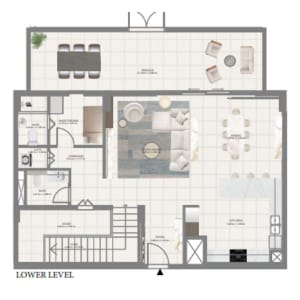 Emaar Porto View 3BHK Townhouse Lower Level