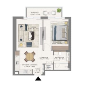 Marina Cove 1BHK