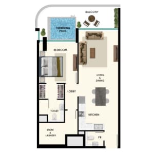Samana Rome - 1BHK