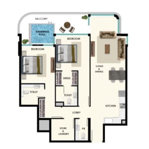 Samana Rome - 2BHK