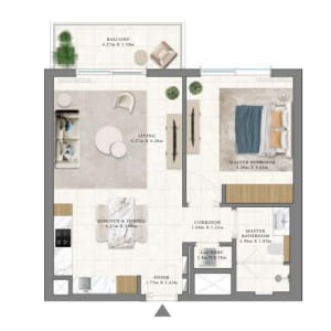 Vida Residences Club Point 1 BHK