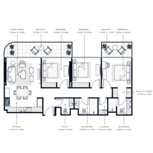 Azizi Venice - 3BHK