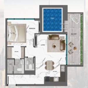 Samana Manhattan 1 Bedroom With Pool