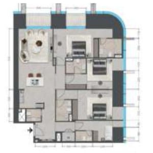 Tiger Sky Tower - 3BHK