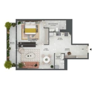 Weybridge Gardens - 1BHK