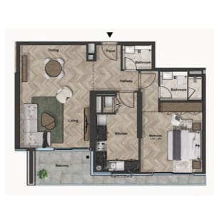 All Seasons Residence - 1BHK