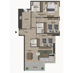 All Seasons Residence - 3BHK