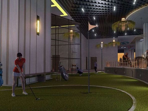 Empire Lakeviews Indoor Golf Area