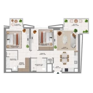 Hillsedge - 2BHK
