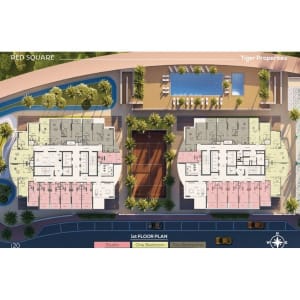 Red Square Tower Floor Plan