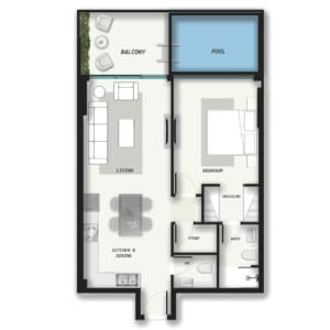 Samana Avenue - 1BHK