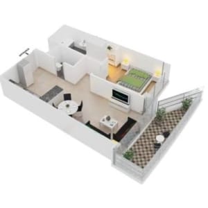 Damac Heights Floor Plan 2