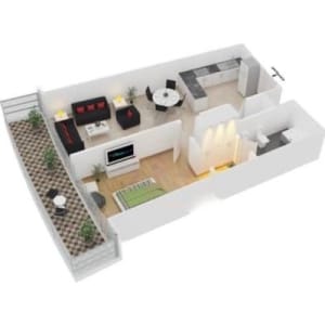 Damac Heights Floor Plan 3