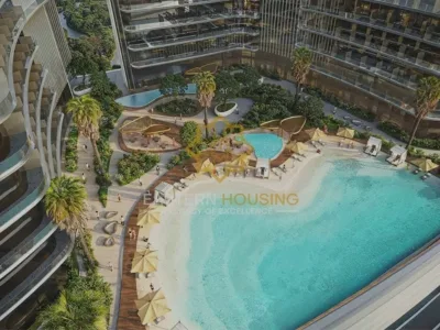 Binghatti Hills Swimming Pool View