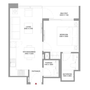 Florine Beach Residences 1BHK