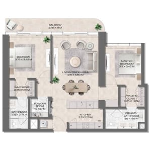 DWTN Residences 2BHK