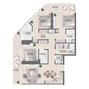 DWTN Residences 3BHK