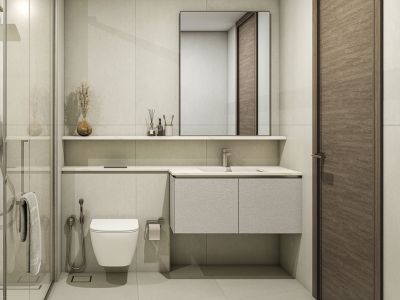 1 Bedroom Apartment for Sale in Sobha Orbis Tower C (830 Sq.Ft) Bathroom