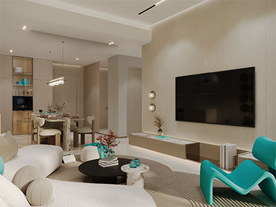 3 Bedroom Apartment for Sale in Reef 999 Living Area