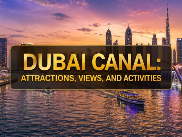 Dubai Canal Attractions, Views, and Activities